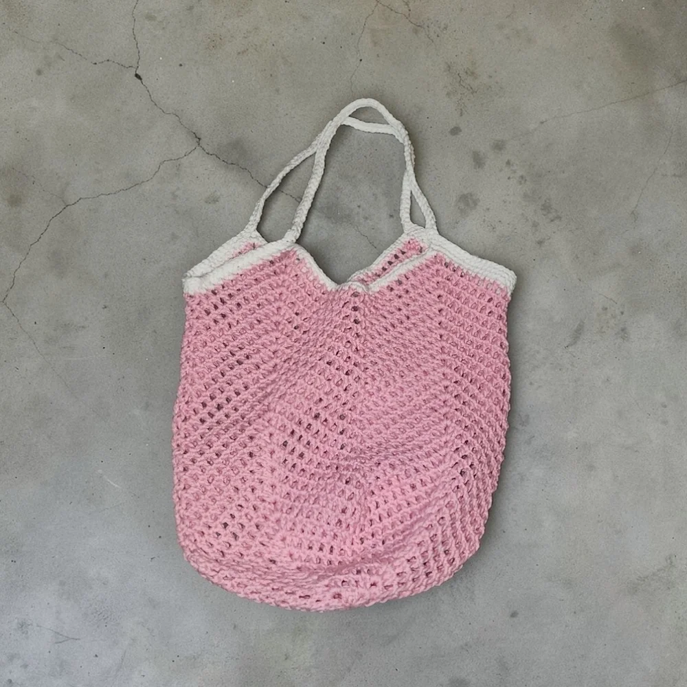 Chevron Crochet Market Bag